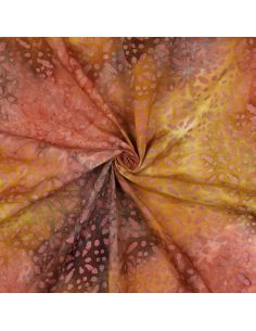Batik-Viskosestoff Soléane - Gelb