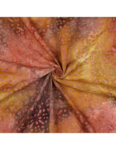 Batik-Viskosestoff Soléane - Gelb
