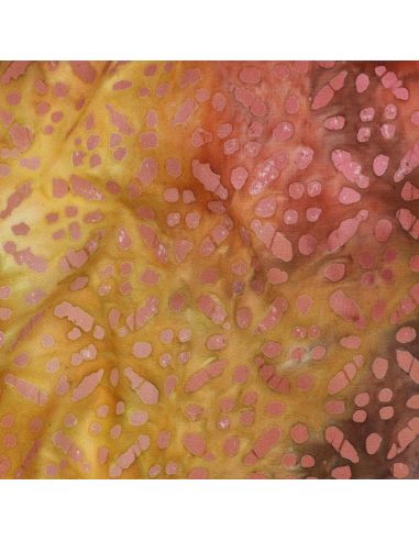 Batik-Viskosestoff Soléane - Gelb