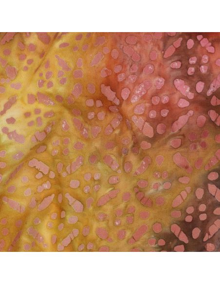 Batik-Viskosestoff Soléane - Gelb
