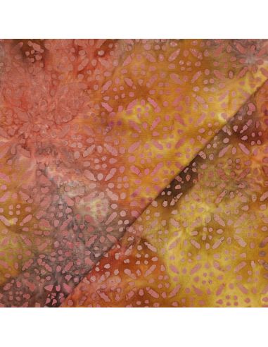 Batik-Viskosestoff Soléane - Gelb