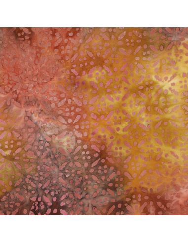 Batik-Viskosestoff Soléane - Gelb