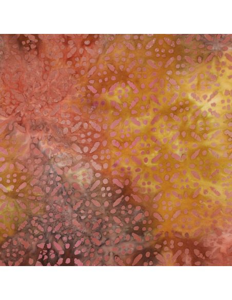 Batik-Viskosestoff Soléane - Gelb
