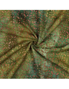 Viscose-Batikstoff Soléane - Grün
