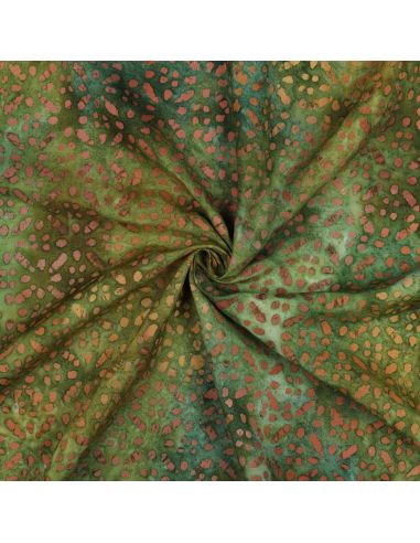 Viscose-Batikstoff Soléane - Grün