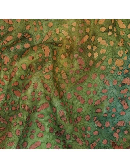 Viscose-Batikstoff Soléane - Grün