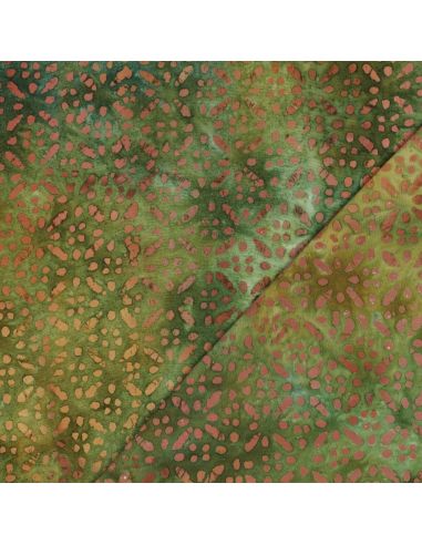 Viscose-Batikstoff Soléane - Grün