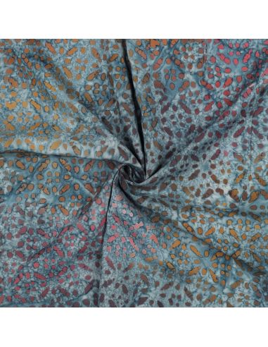 Batik-Viskosestoff Soléane - Blau