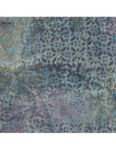 Batik-Viskosestoff Soléane - Blau