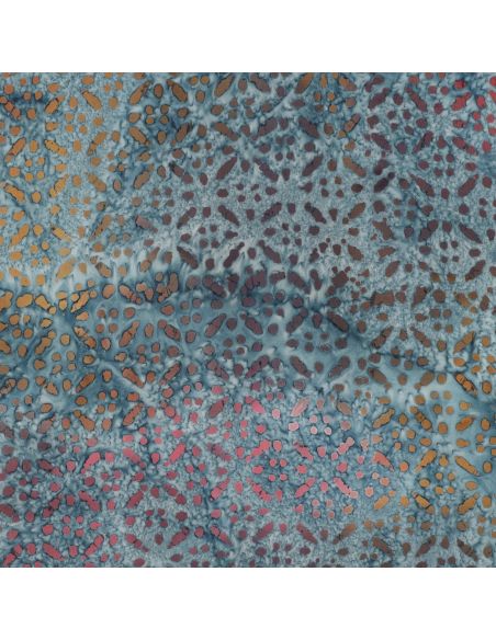 Batik-Viskosestoff Soléane - Blau