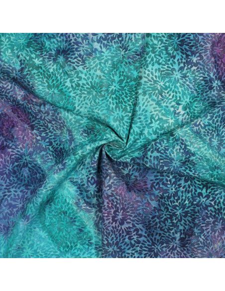 Batik-Viskosestoff Vaiana - Türkis