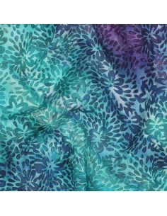 Batik-Viskosestoff Vaiana - Türkis 2