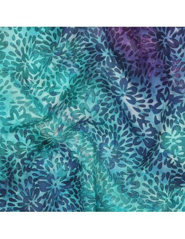 Batik-Viskosestoff Vaiana - Türkis