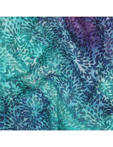 Batik-Viskosestoff Vaiana - Türkis