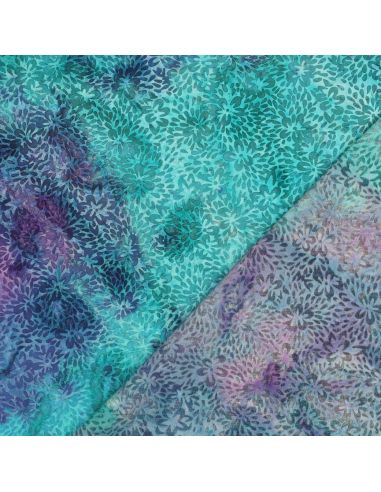 Batik-Viskosestoff Vaiana - Türkis