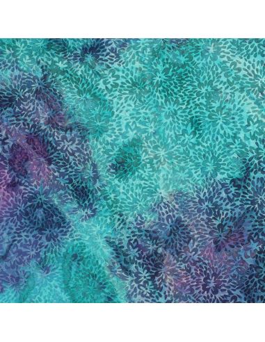 Batik-Viskosestoff Vaiana - Türkis