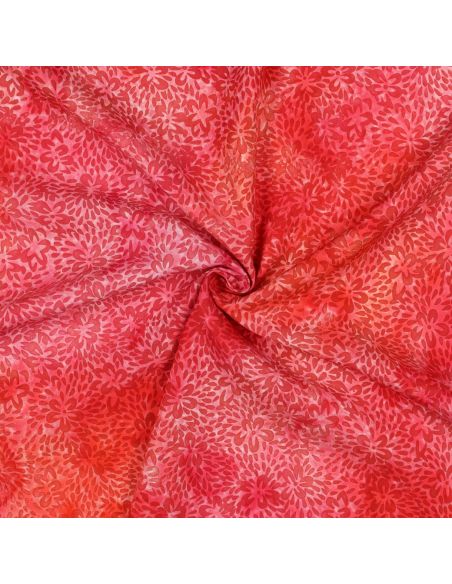 Batik-Viskosestoff Vaiana - Rot