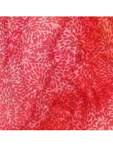 Batik-Viskosestoff Vaiana - Rot