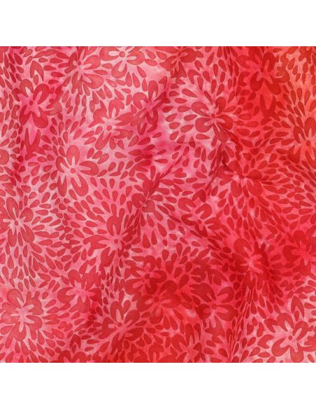 Batik-Viskosestoff Vaiana - Rot
