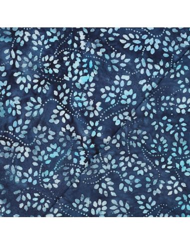 Isabelle Batik-Baumwollstoff - Marineblau