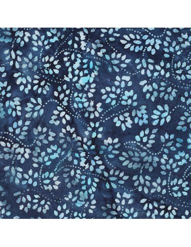 Isabelle Batik-Baumwollstoff - Marineblau