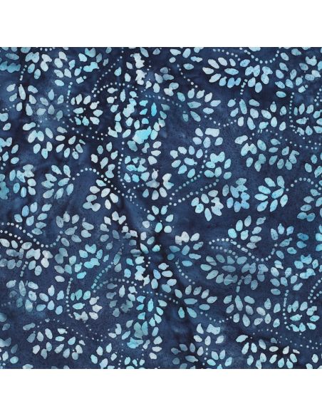 Isabelle Batik-Baumwollstoff - Marineblau