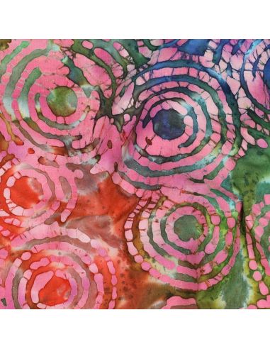 Fidschi Batik Baumwollstoff - Rosa