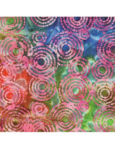Fidschi Batik Baumwollstoff - Rosa