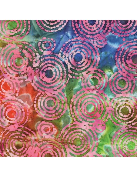 Fidschi Batik Baumwollstoff - Rosa
