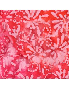 Batik-Baumwollstoff Orélia - Koralle 2