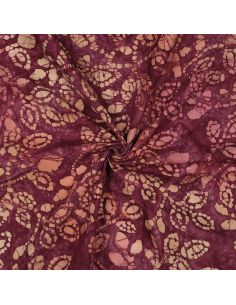 Batik-Baumwollstoff Méline - Kirsche