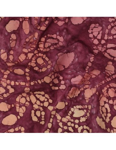 Batik-Baumwollstoff Méline - Kirsche