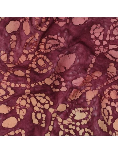 Batik-Baumwollstoff Méline - Kirsche