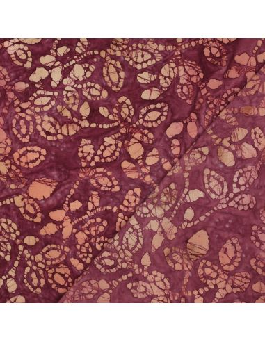 Batik-Baumwollstoff Méline - Kirsche