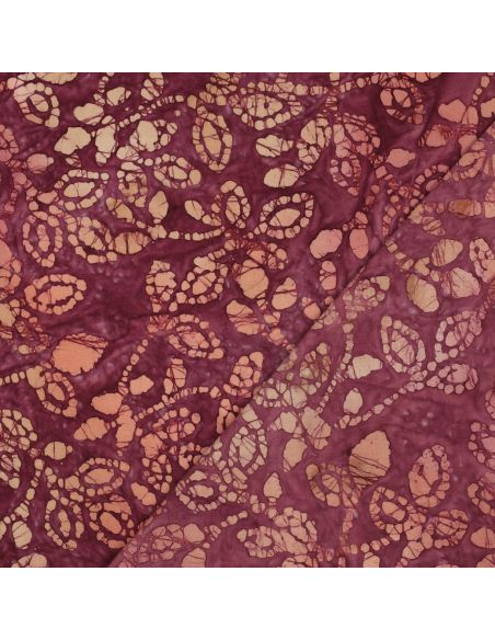 Batik-Baumwollstoff Méline - Kirsche
