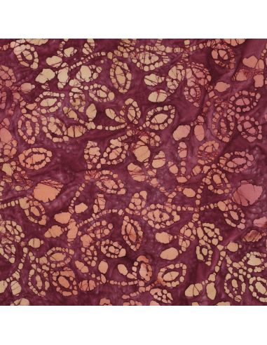 Batik-Baumwollstoff Méline - Kirsche