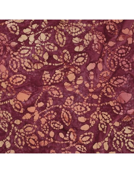 Batik-Baumwollstoff Méline - Kirsche
