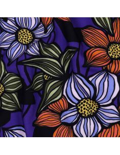 Florane Viskose-Twill-Stoff - Kobalt 2