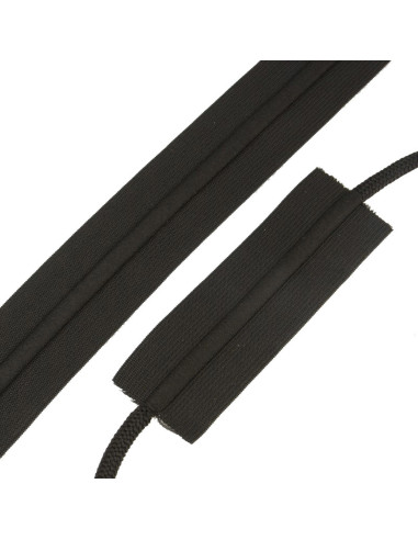 Elastisch mit Kordel - Schwarz