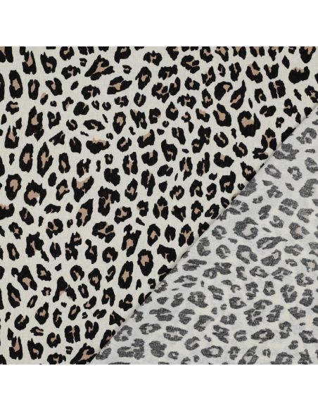 Wildes Viskose-Leinen-Gewebe - Beige