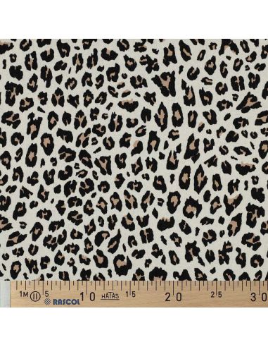 Wildes Viskose-Leinen-Gewebe - Beige