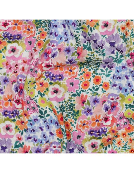 Bedruckter Jersey-Stoff - Blumenfelder