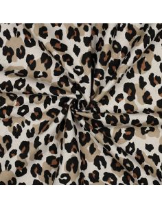 Baumwoll-Canvas - Leopard