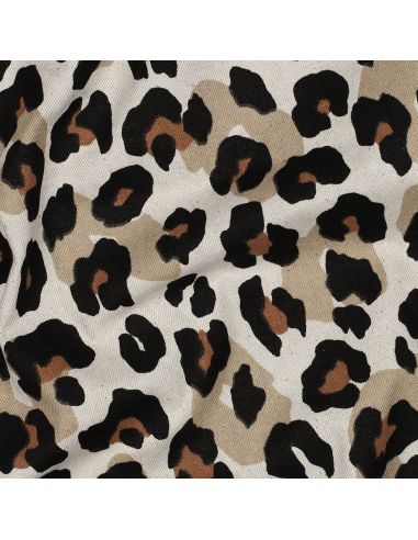 Baumwoll-Canvas - Leopard