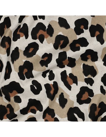 Baumwoll-Canvas - Leopard