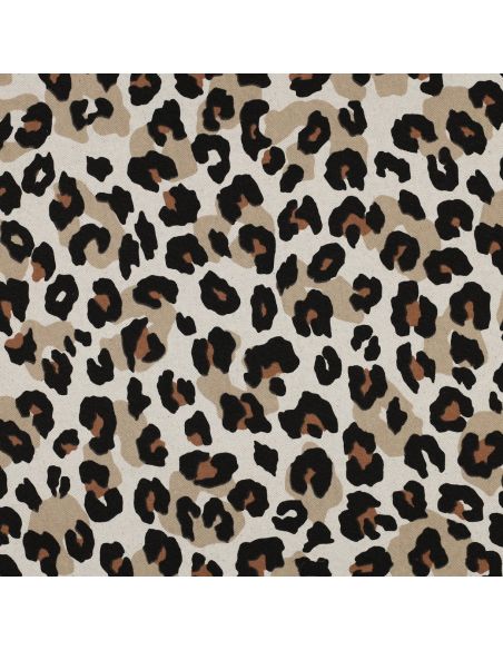 Baumwoll-Canvas - Leopard