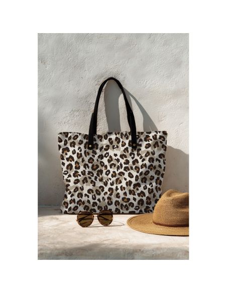 Baumwoll-Canvas - Leopard
