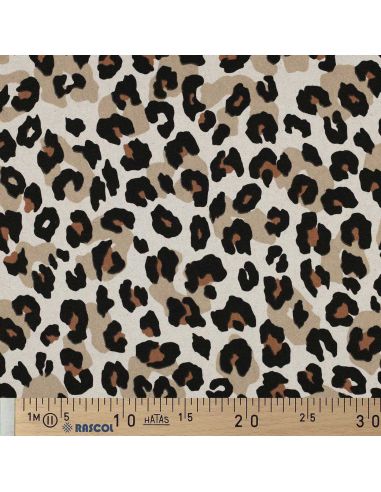 Baumwoll-Canvas - Leopard