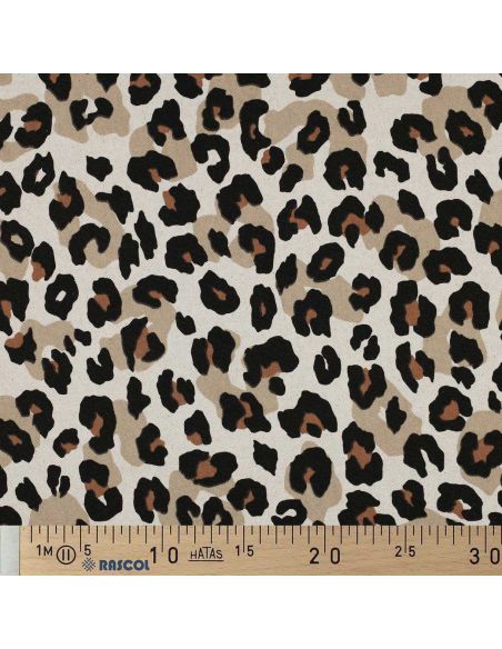 Baumwoll-Canvas - Leopard