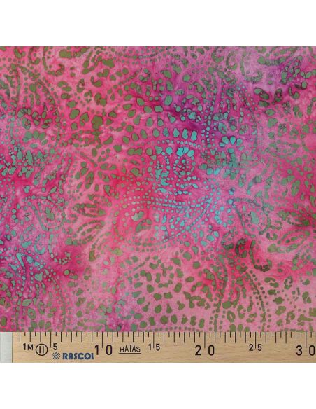 Batik Viskosestoff Kaona - Rosa
